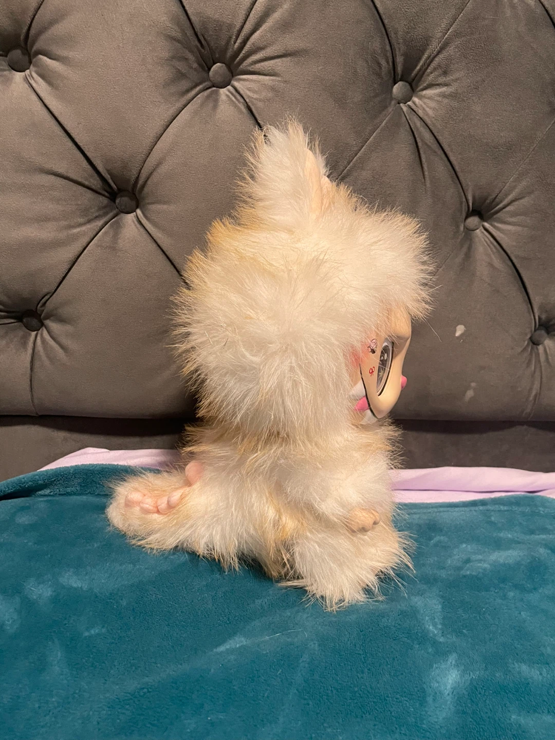 Fluffy zimomo toy labubu 30-40 cm long pretty big - photo 5