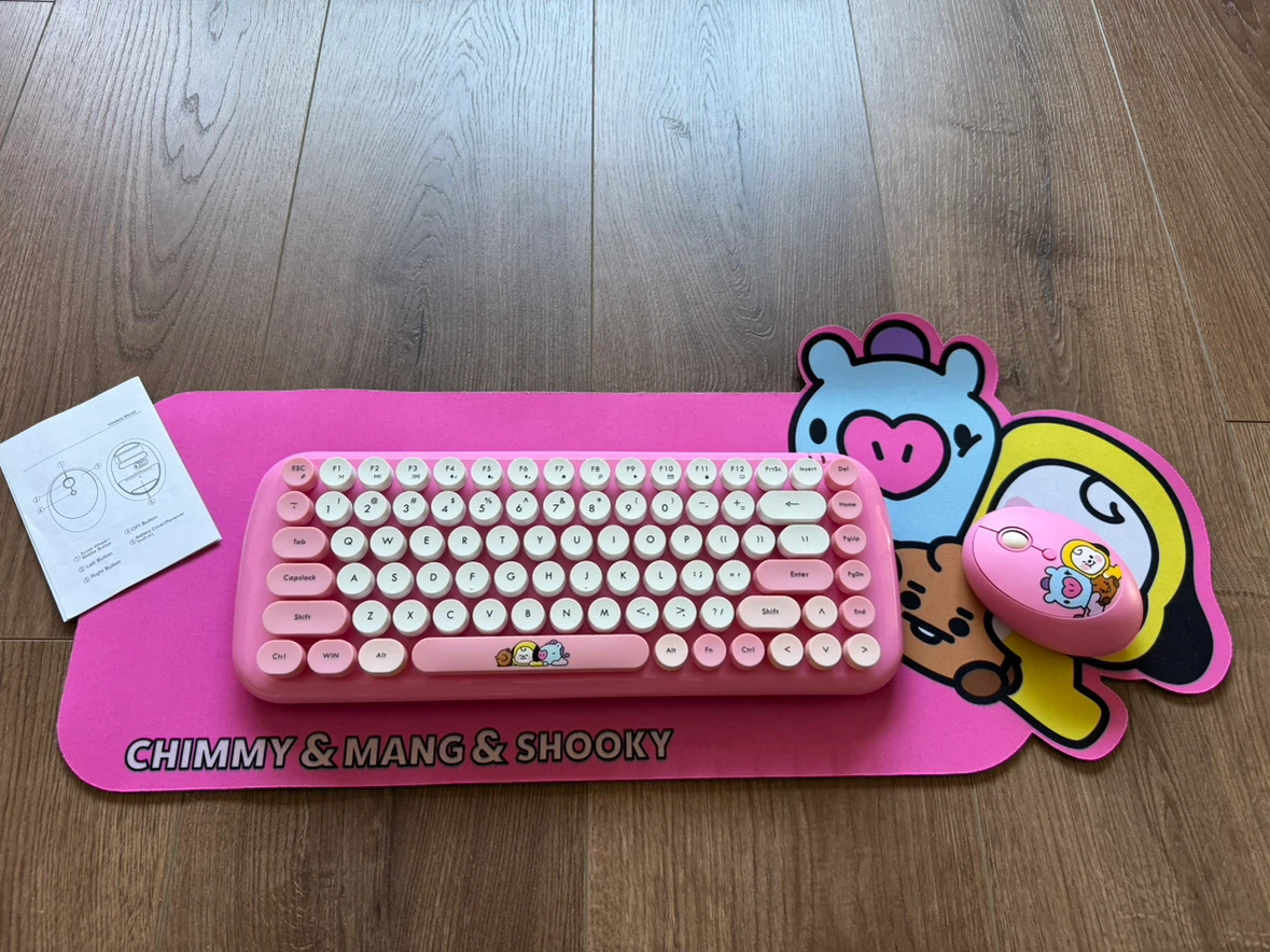 New BT21 Chimmy, Mang & Shooky Keyboard and Mouse Set