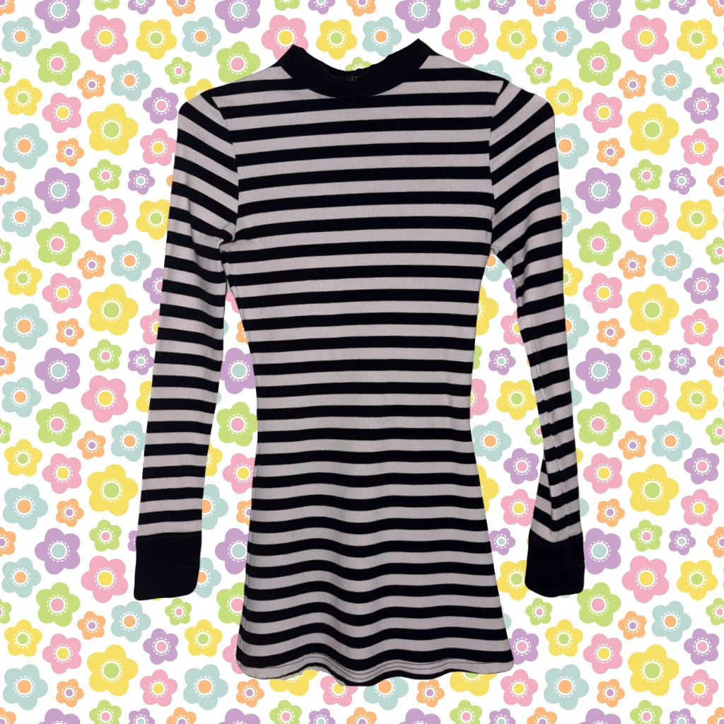 Delia's Striped Long Sleeve Dress