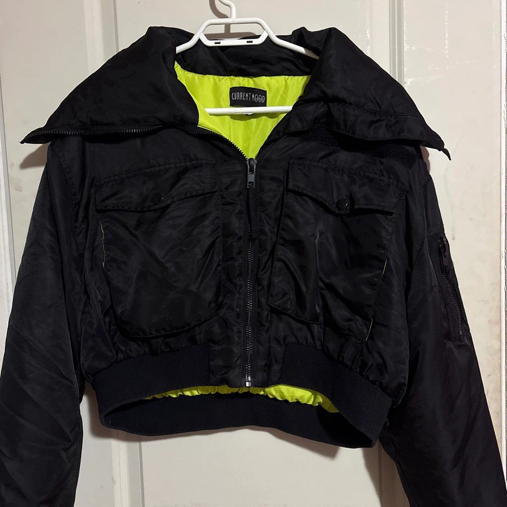 Current Mood / Dolls Kill Black Bomber Jacket