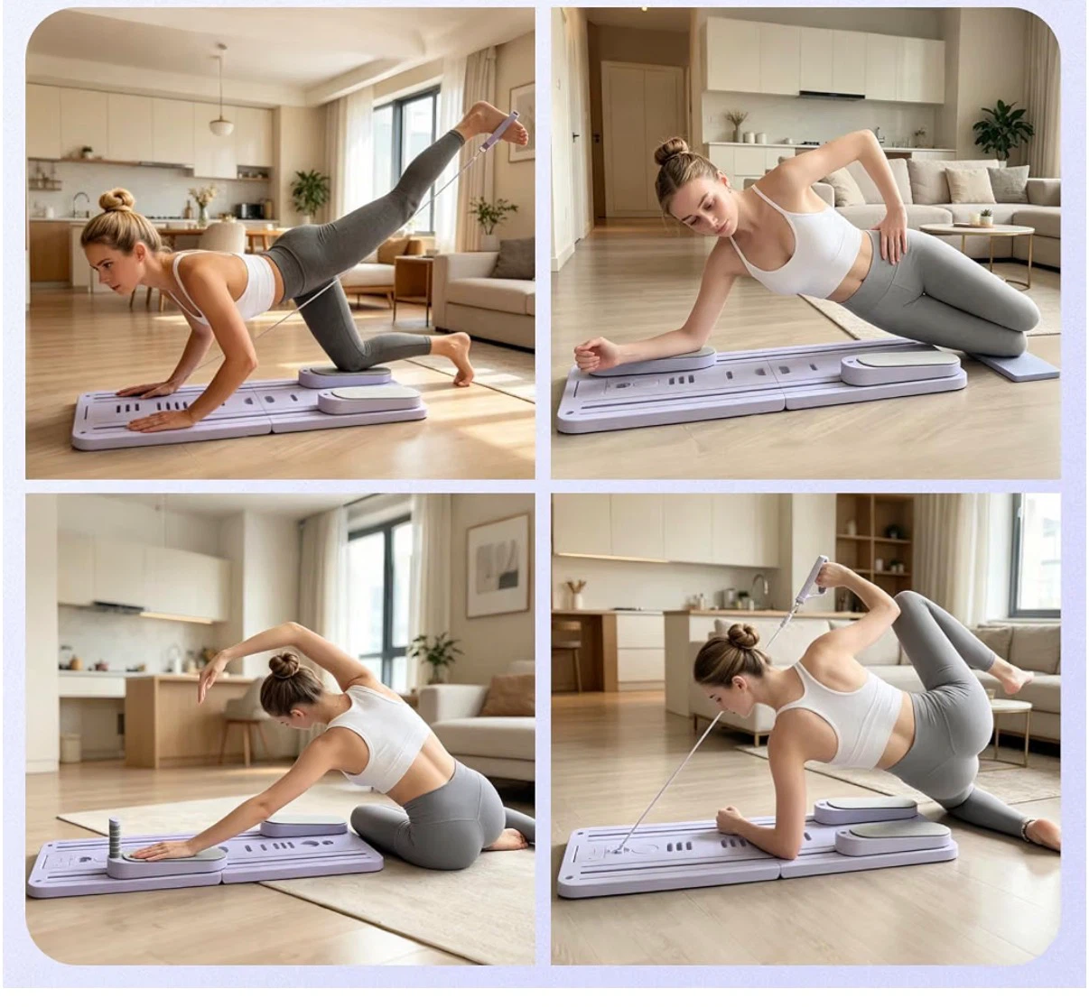 Portable Pilates Reformer Machine with Accessories - photo 3