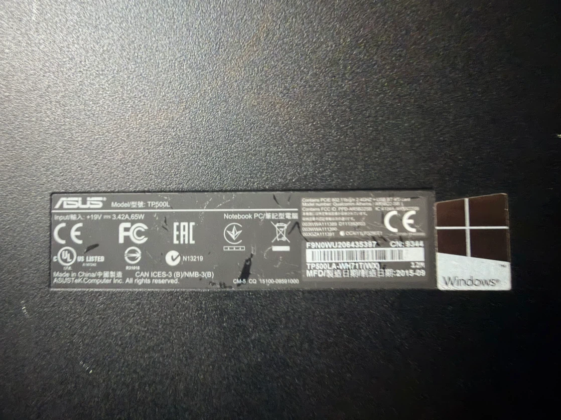 ASUS TP500LAB Laptop - photo 4