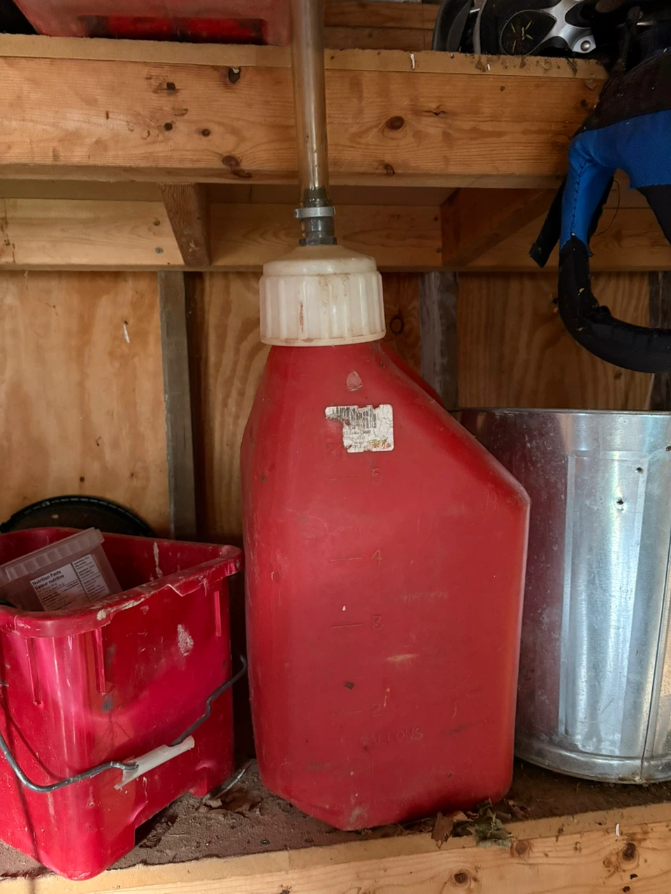 Red 5 Gallon Gas Can with Spout