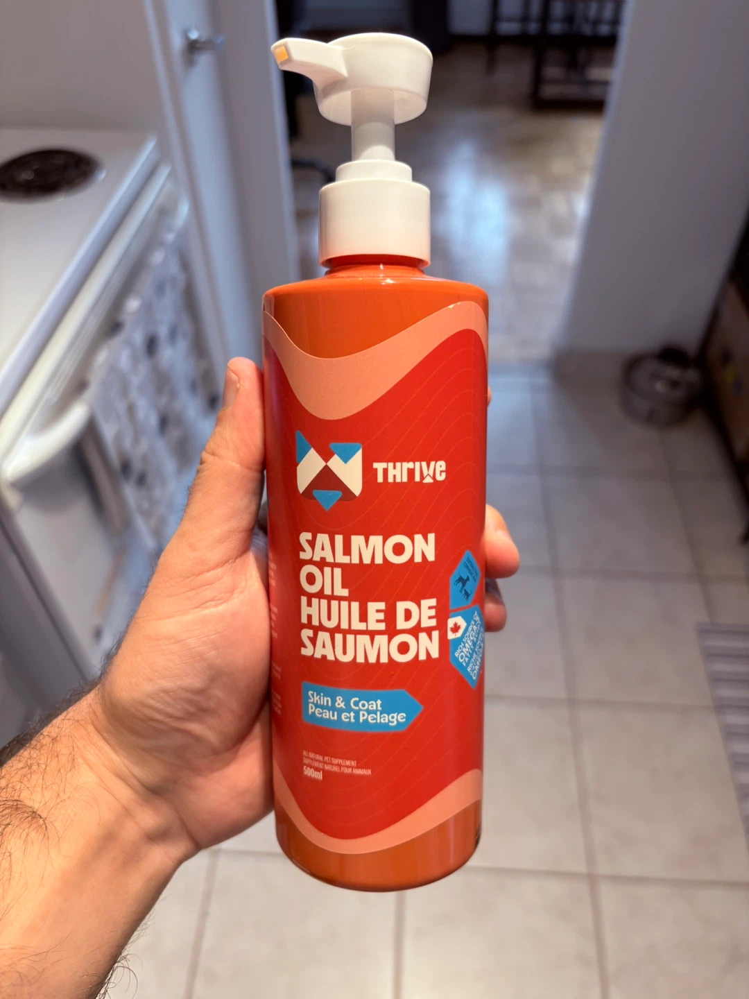 Thrive Salmon Oil Skin & Coat Pet Supplement 500ml