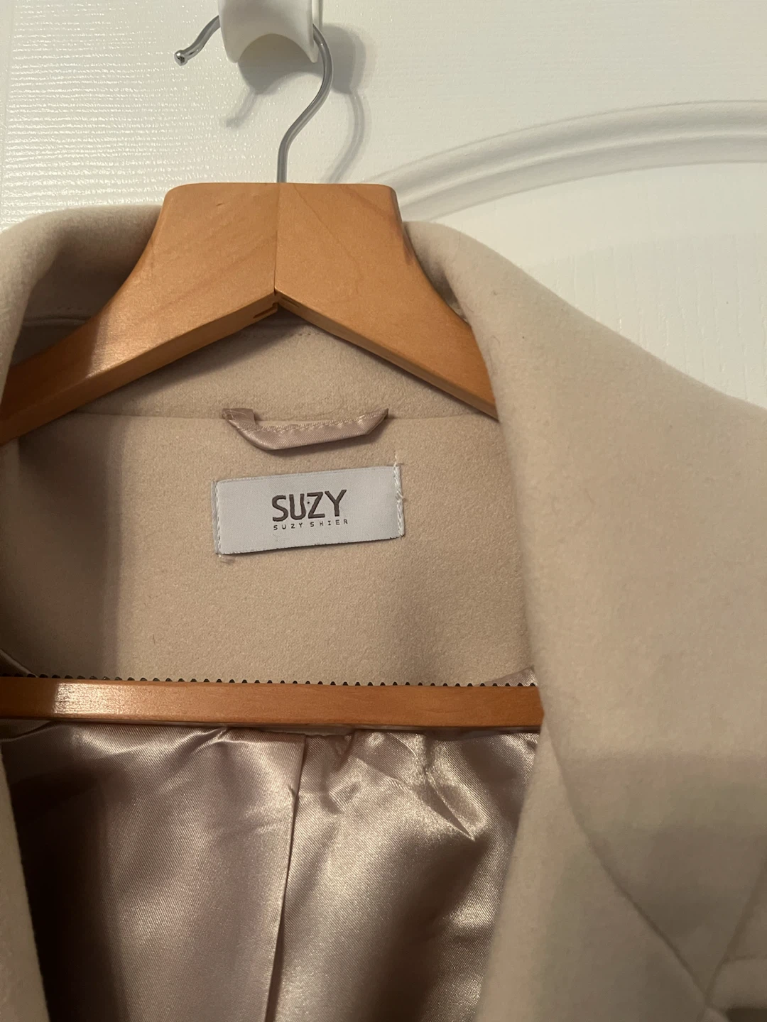 Suzy Belted Wool-Blend Coat XS/TP Cream - photo 2