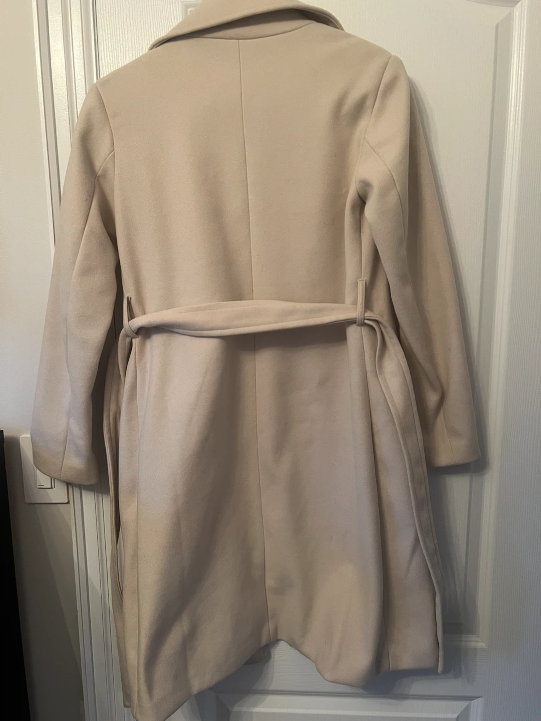 Suzy Belted Wool-Blend Coat XS/TP Cream - photo 4