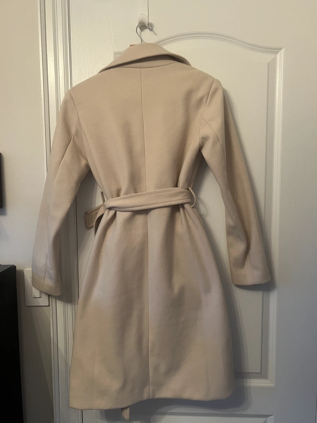 Suzy Belted Wool-Blend Coat XS/TP Cream - photo 5