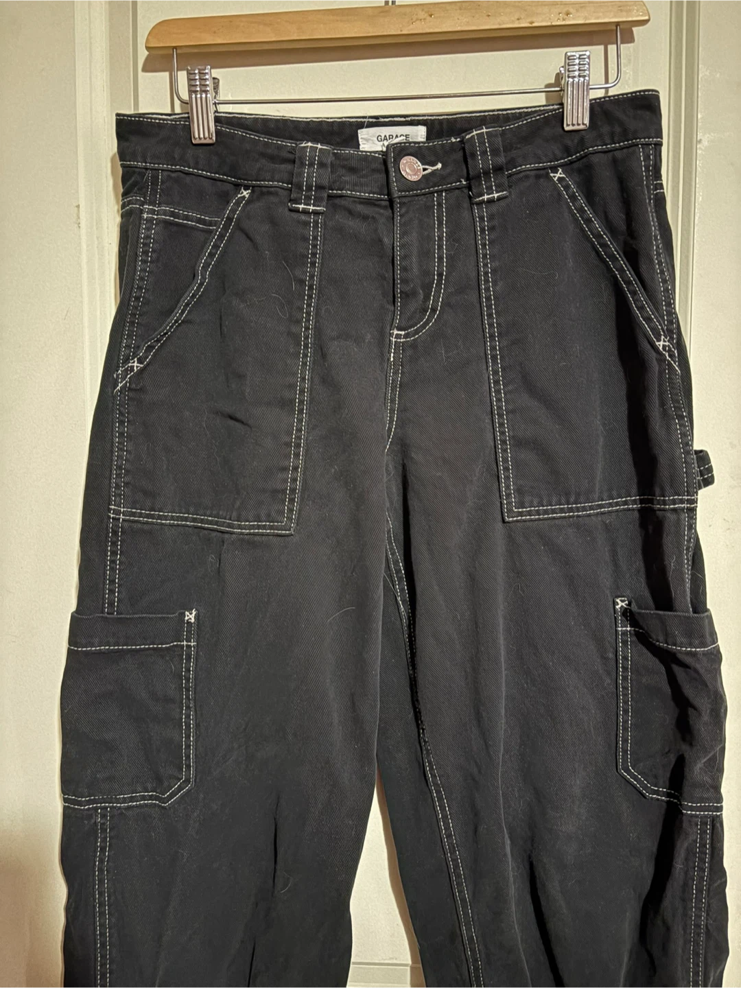 Garage Black Cargo Pants