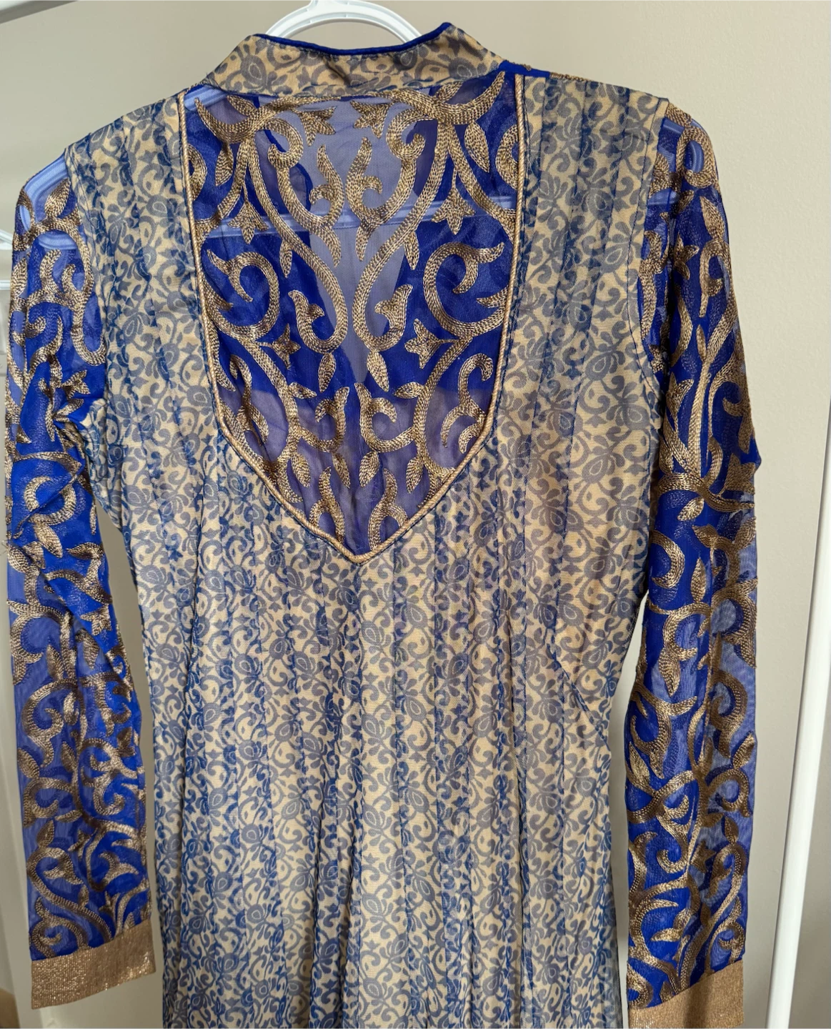 Blue and Gold Embroidered Suit - photo 2