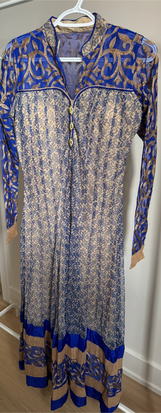 Blue and Gold Embroidered Suit - photo 3