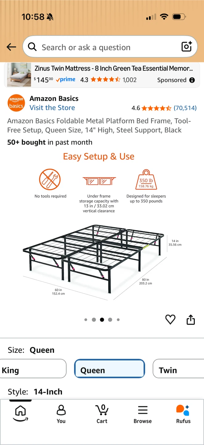 Queen Bedframe - photo 2