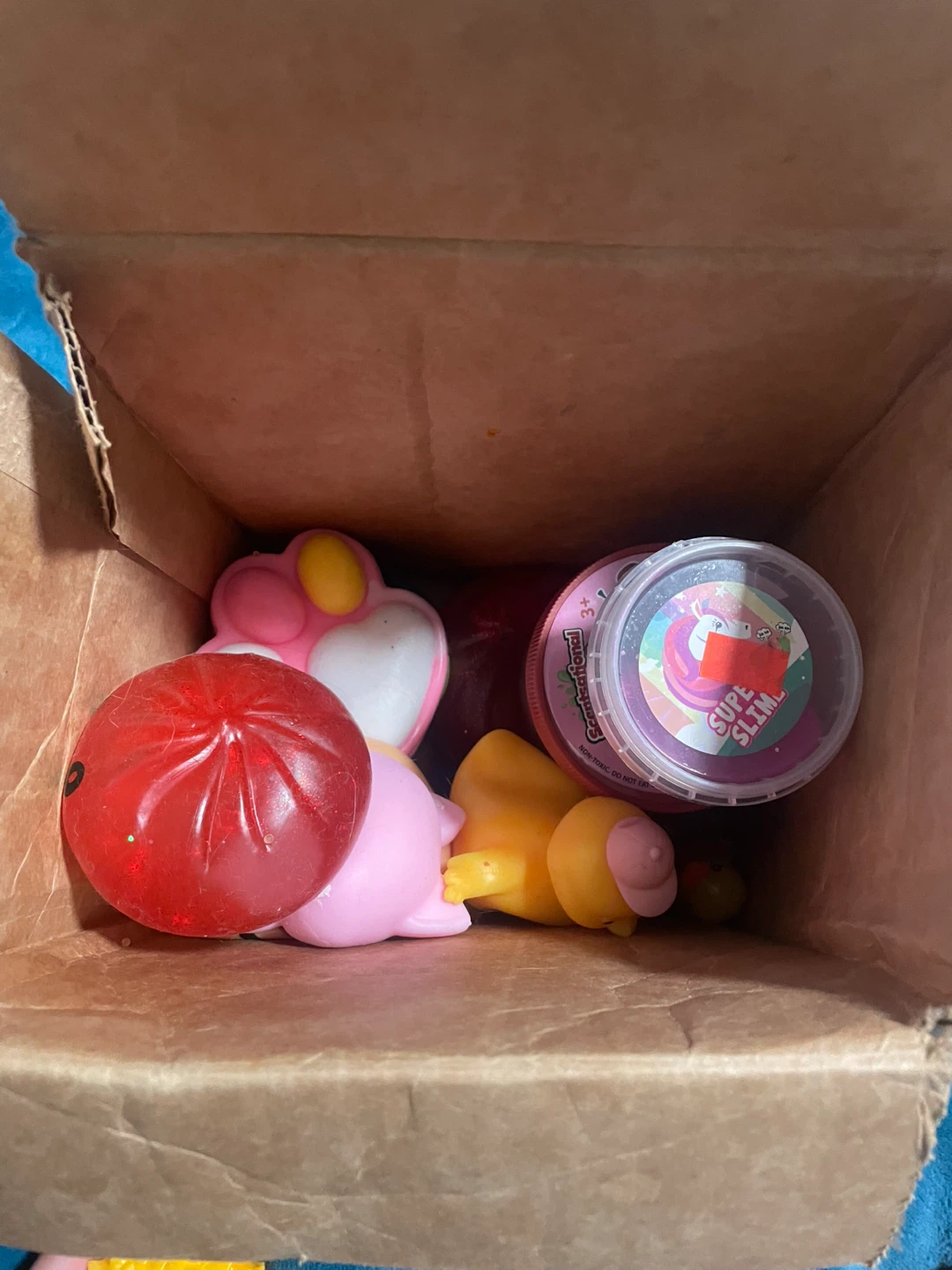 regular squishy, and taba squishy mystery box used - photo 2