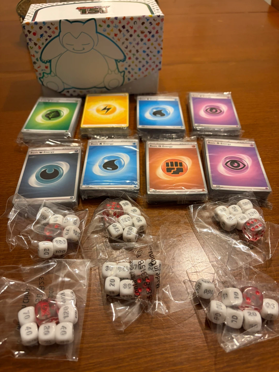 Pokemon unopened Energy cards and dice sets from 151 - photo 2