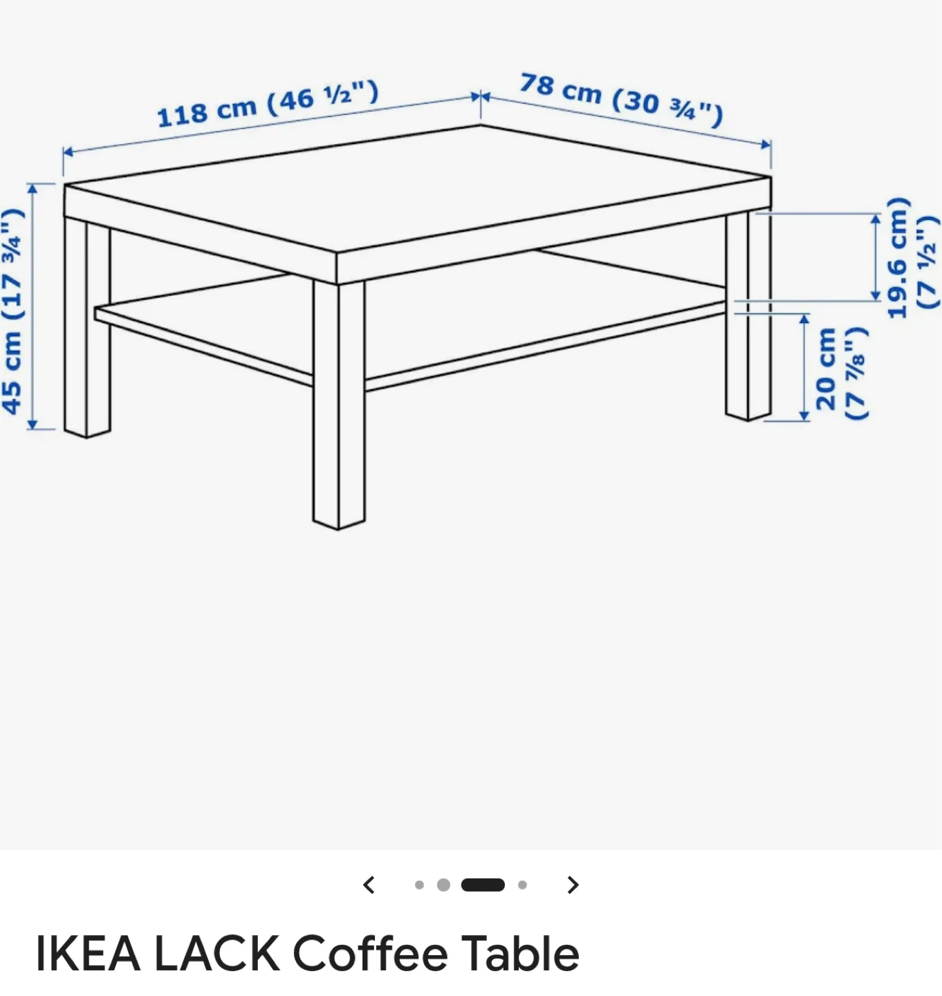 IKEA LACK Coffee Table - White - photo 2