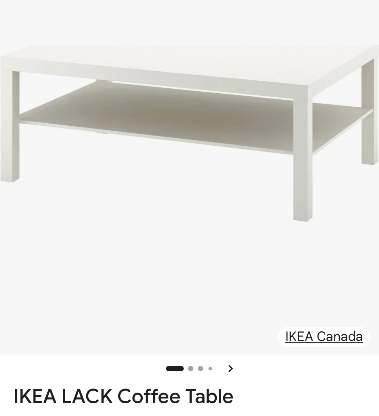 IKEA LACK Coffee Table - White - photo 3