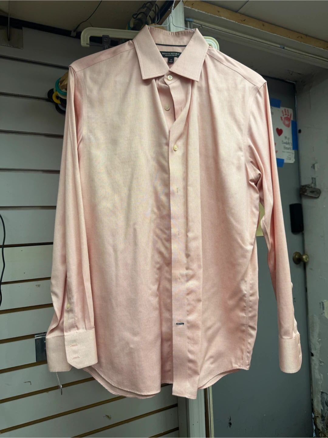 Banana Republic Slim Fit Button-Down Shirt - Pink - Size M