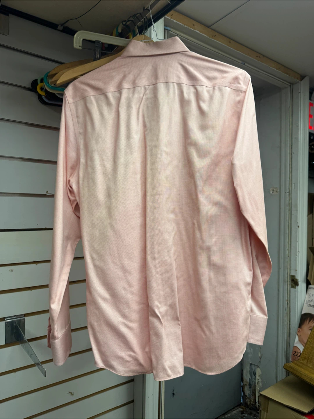 Banana Republic Slim Fit Button-Down Shirt - Pink - Size M - photo 4