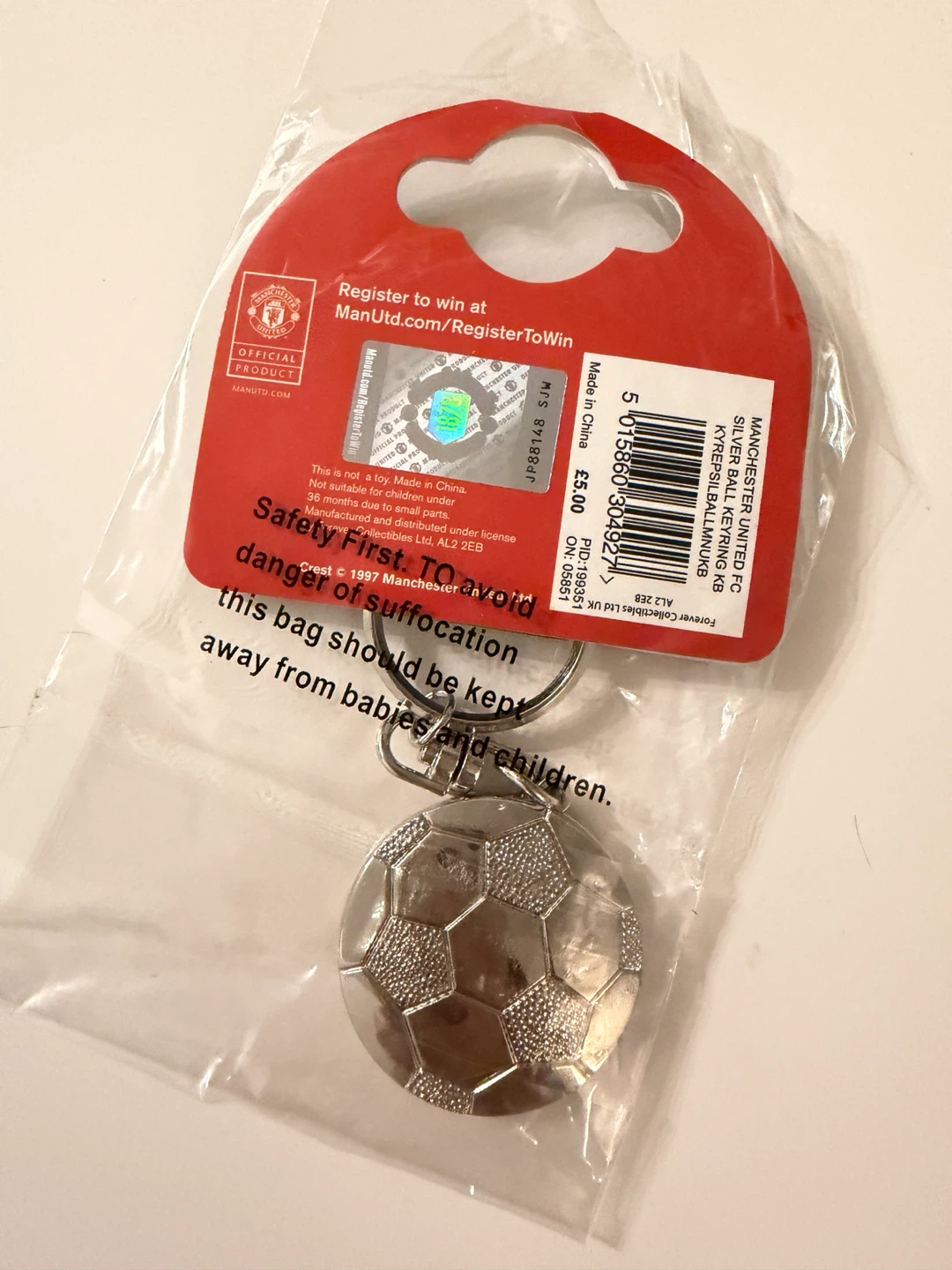 BNIB Official Manchester United Football Keychain - photo 2