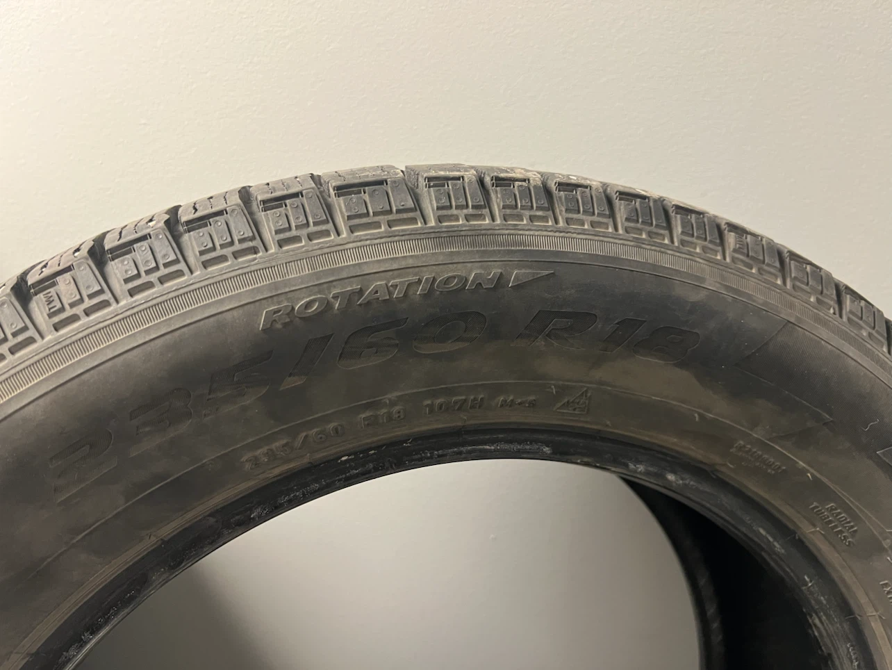235/60R18 Winter Tire used - photo 2