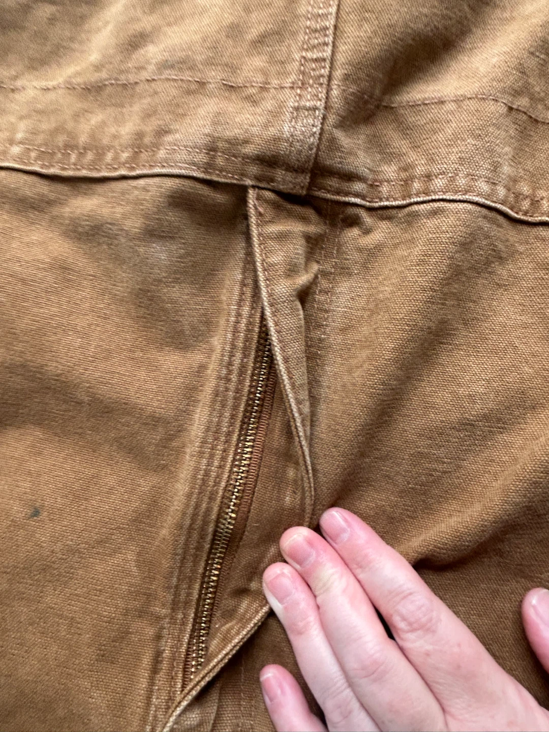 Carhartt Brown Canvas Bib Overalls - Size 42 x 32 - photo 2