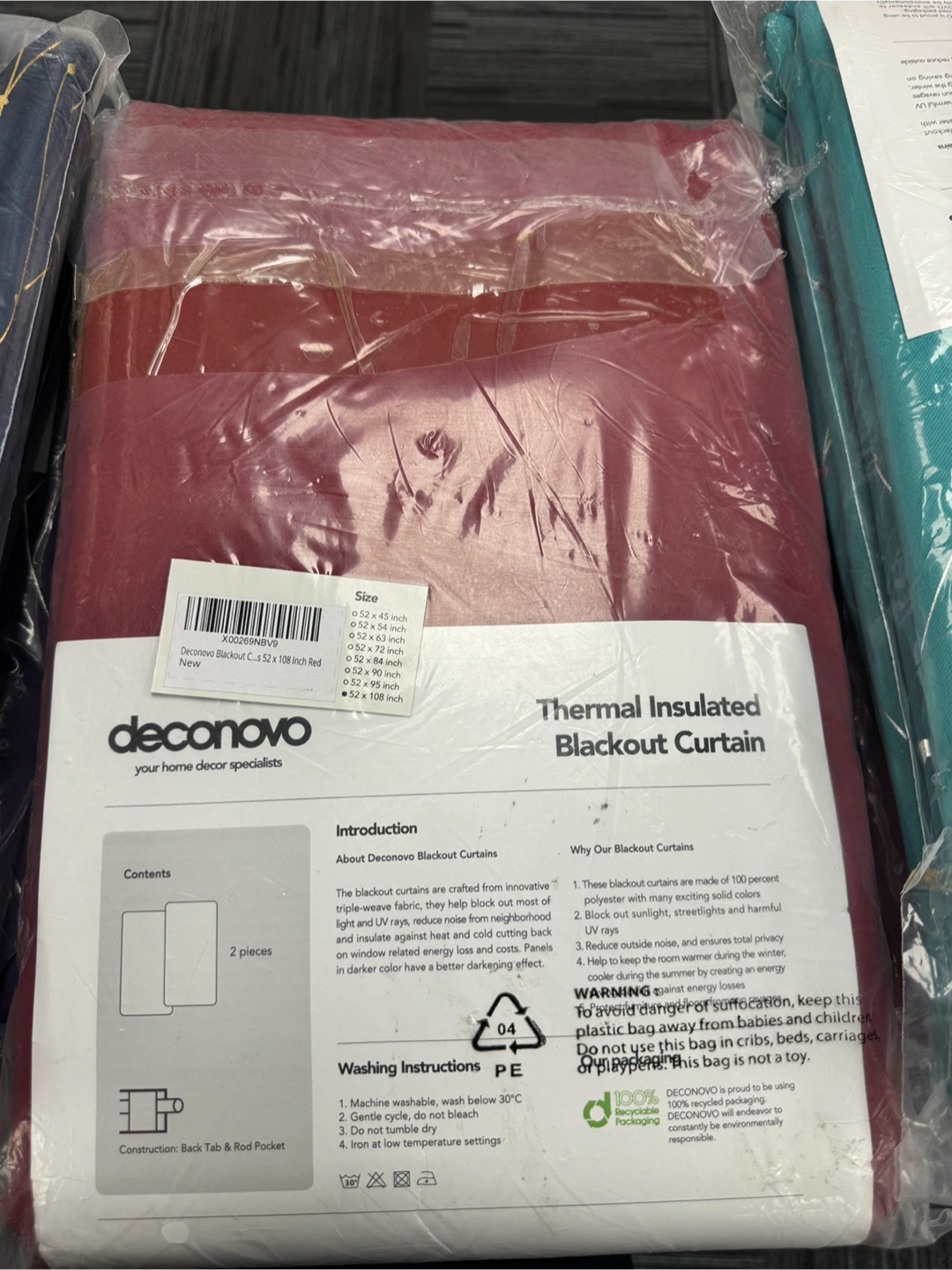Deconovo Thermal Insulated Blackout Curtains 2 Panels - photo 3