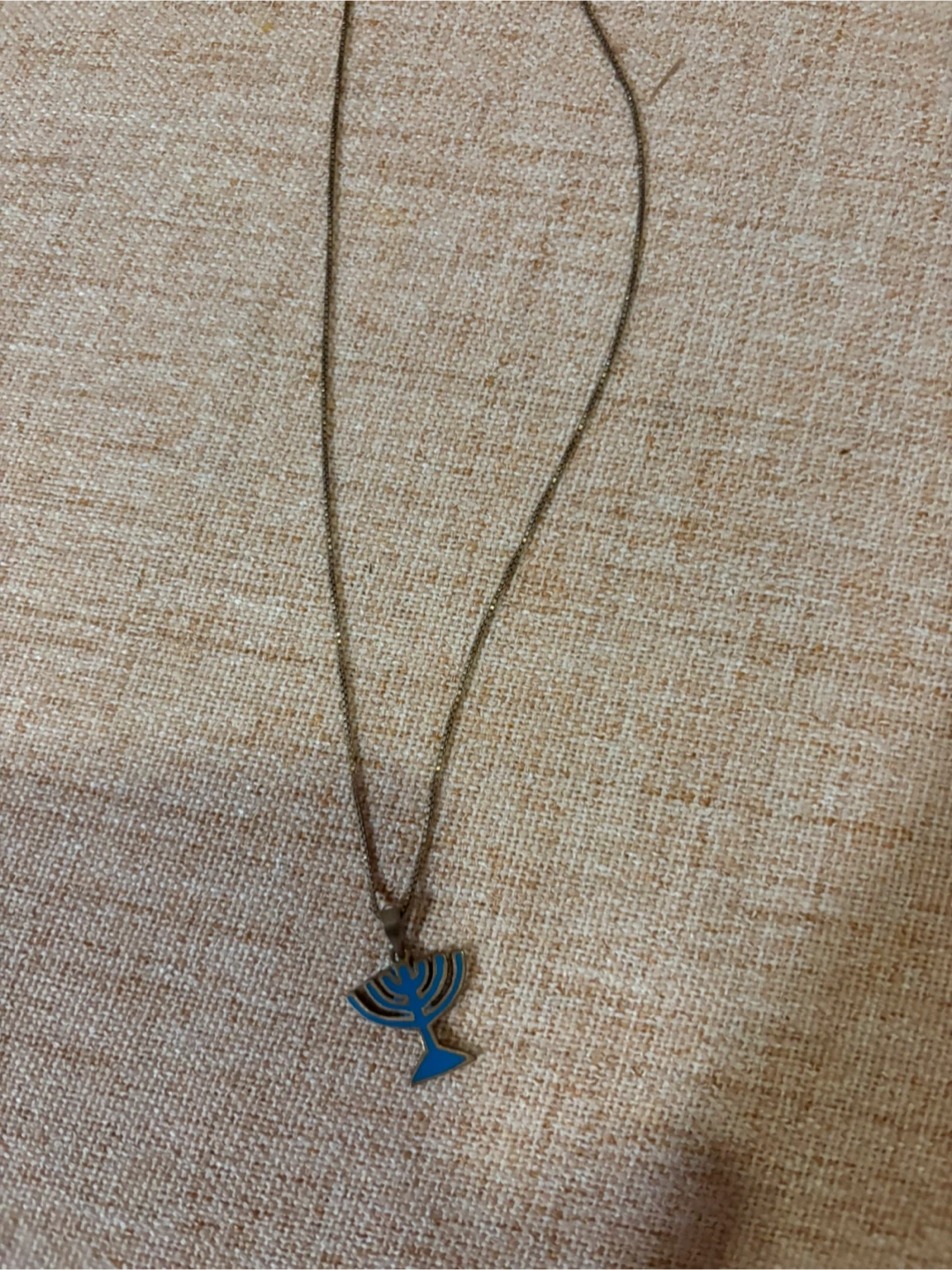Menorah Necklace Pendant