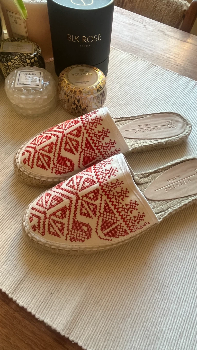 MaxMara Embroidered Espadrille Flats - photo 3