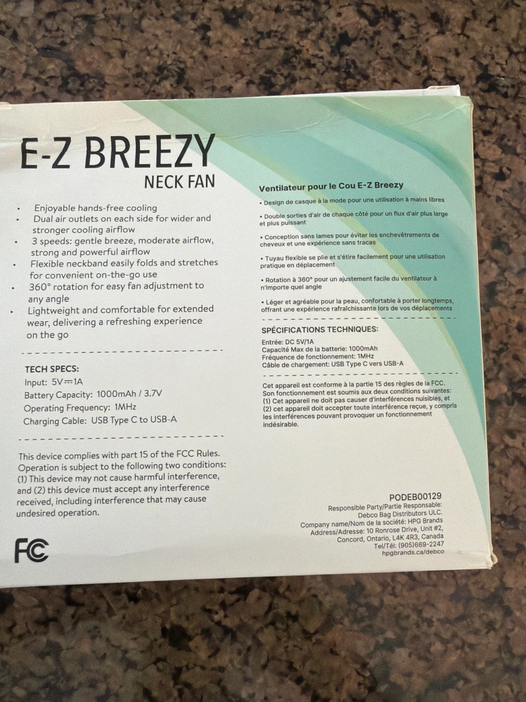 E-Z Breezy Neck Fan - photo 2