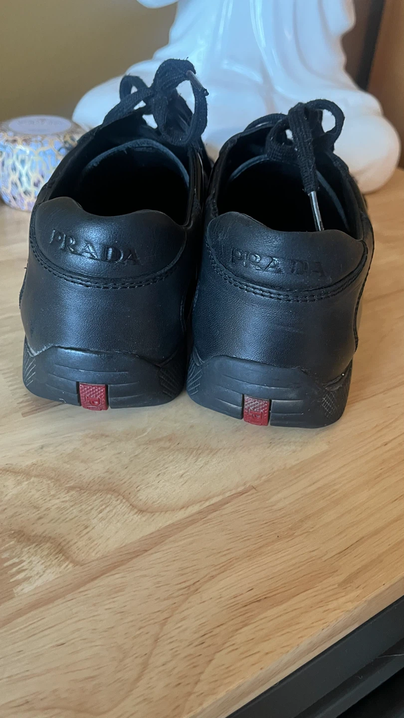 Prada Black Patent Leather Sneakers - photo 4