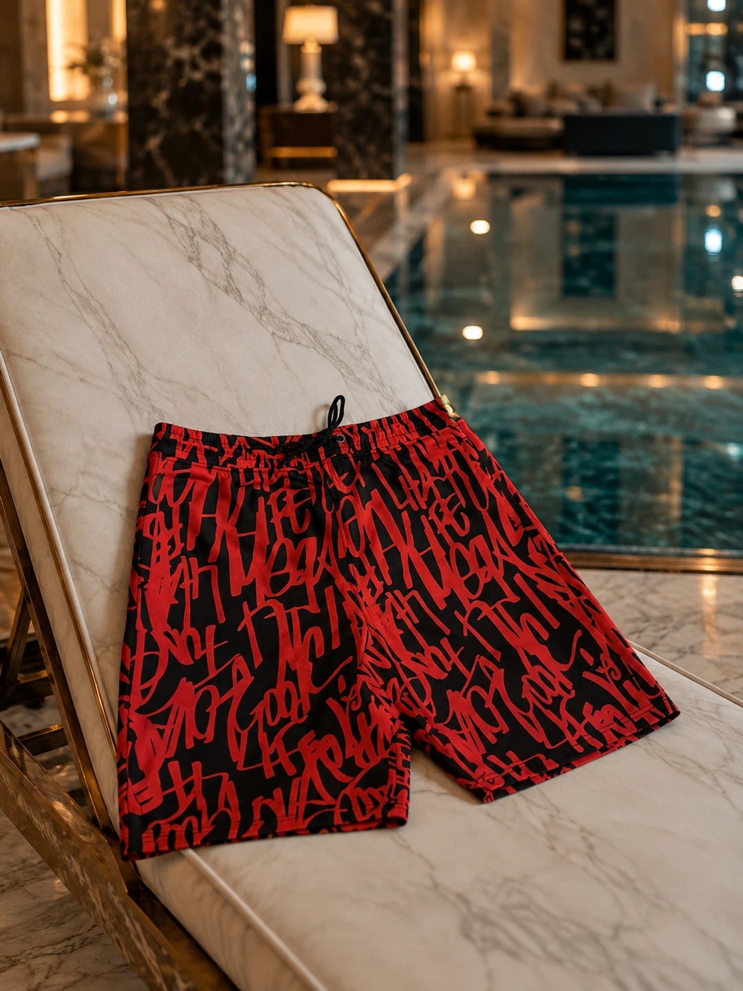 NEW Fresh Prints of Bel-Air Men’s L Graffiti Swim Shorts - photo 3