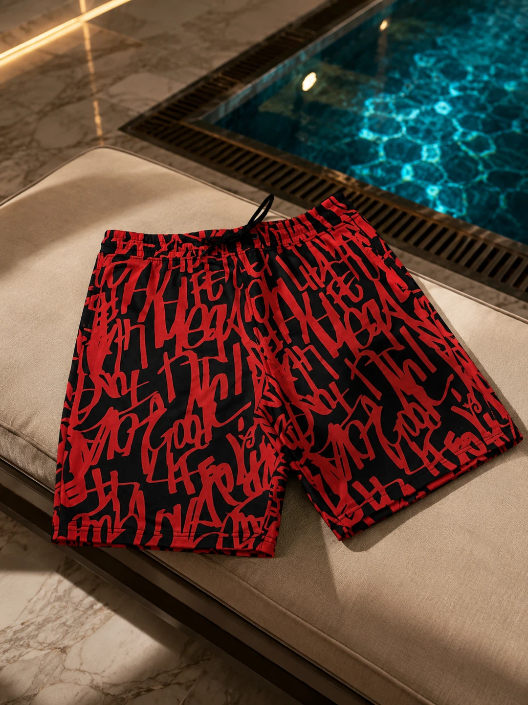 NEW Fresh Prints of Bel-Air Men’s L Graffiti Swim Shorts - photo 4