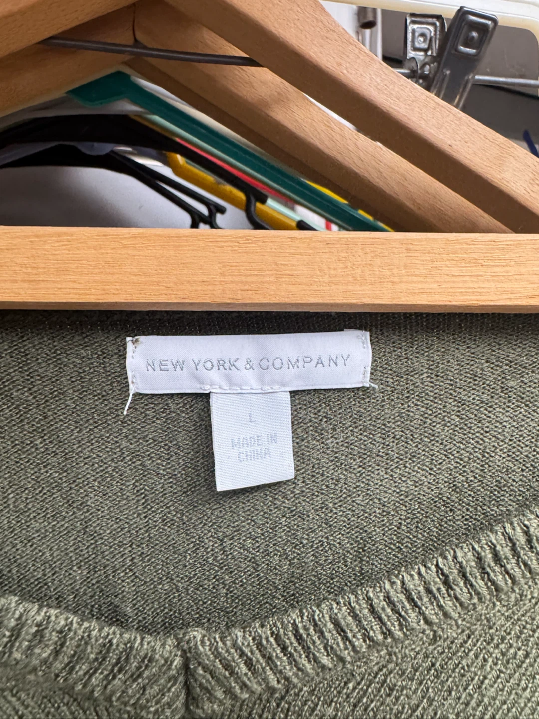New York & Company Olive Green Sweater - photo 2
