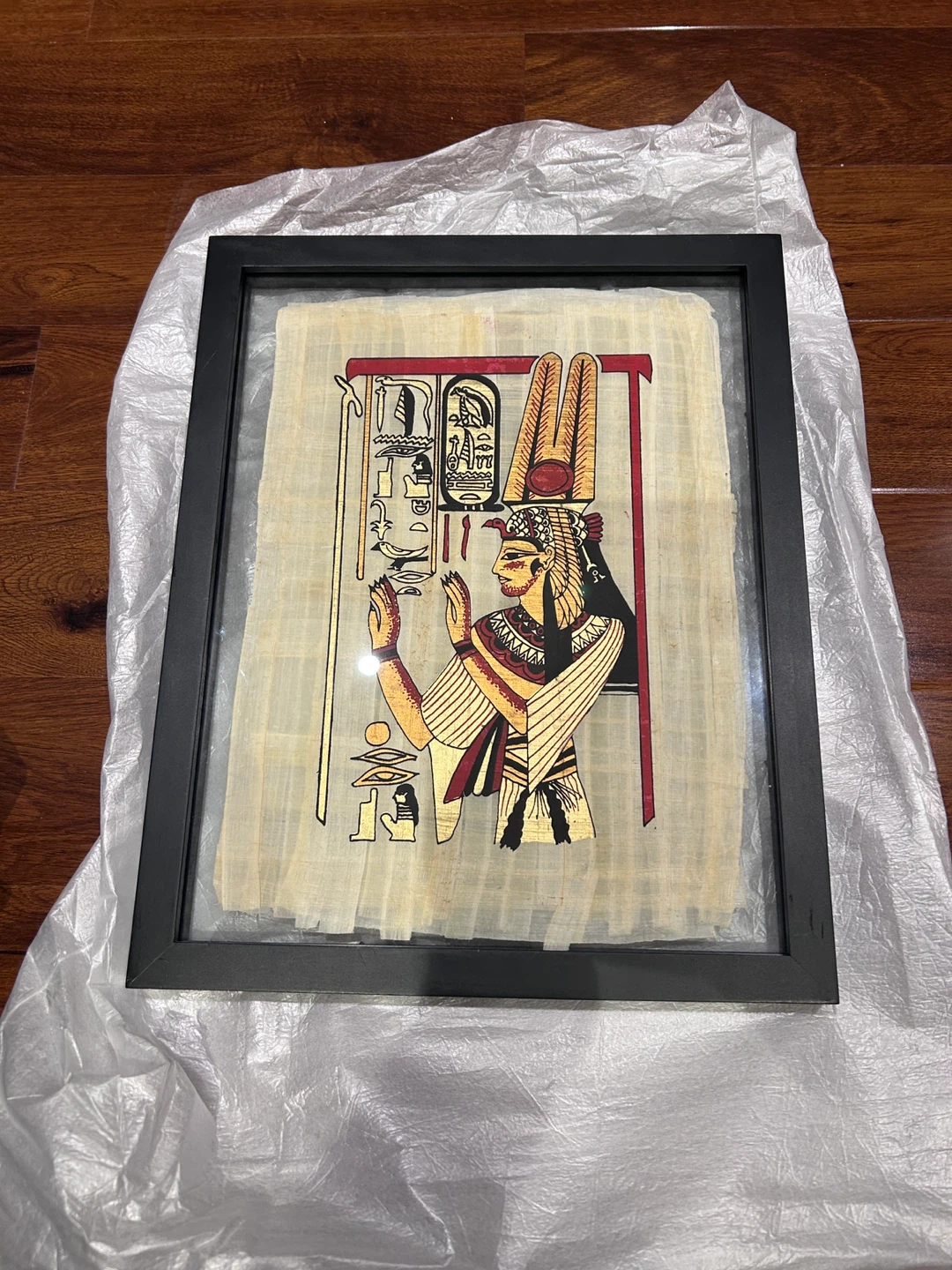 Framed Egyptian Papyrus Art 15” by 12”
