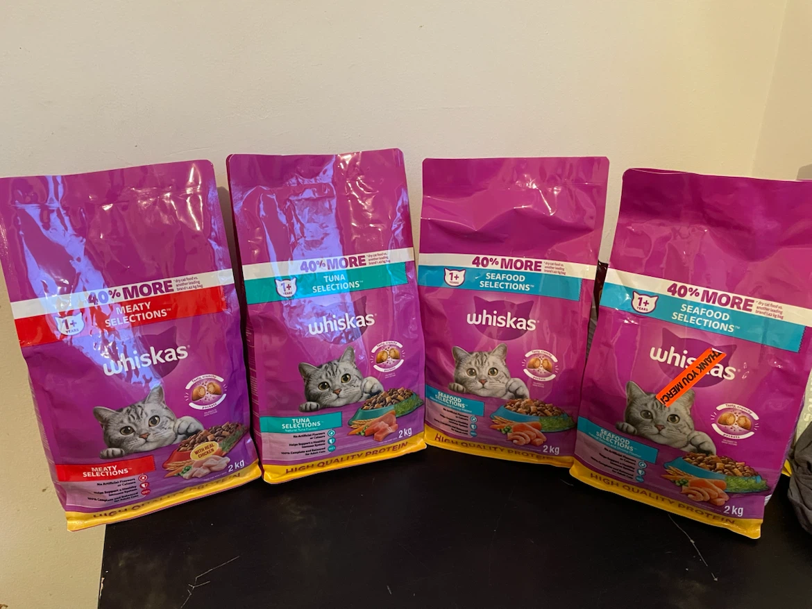 Brand New Whiskas Dry Cat Food Lot