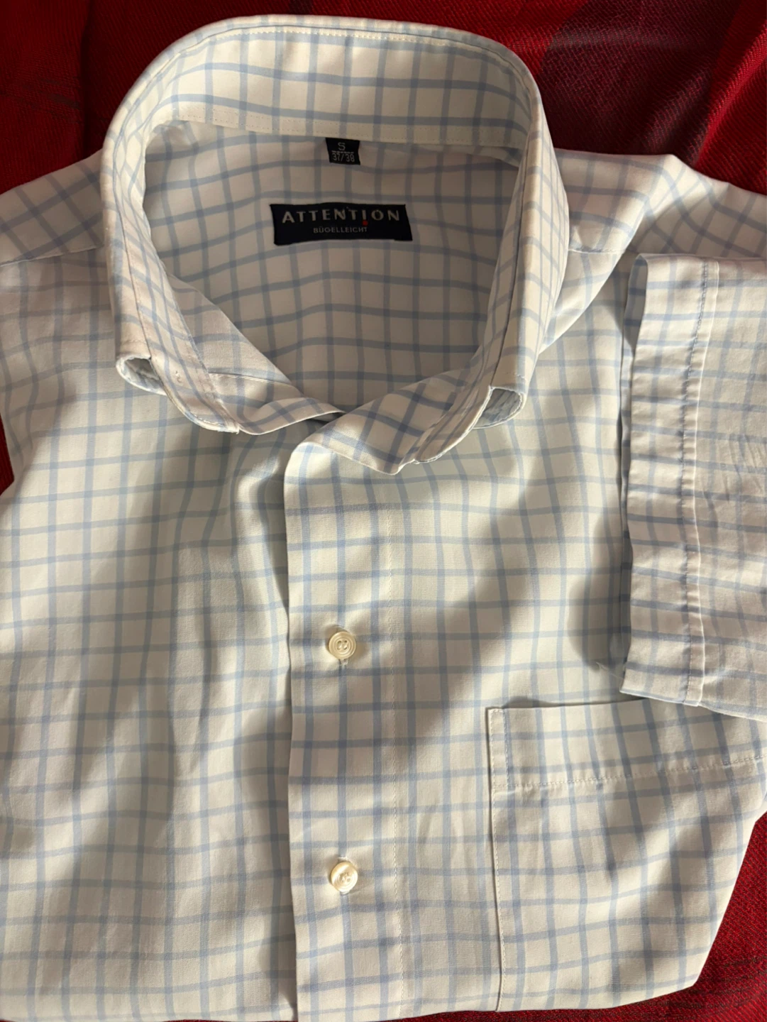 Attention Short Sleeve Button-Up Shirt