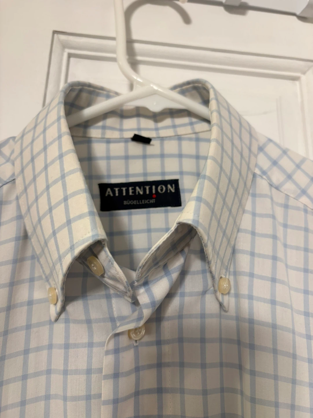 Attention Short Sleeve Button-Up Shirt - photo 4