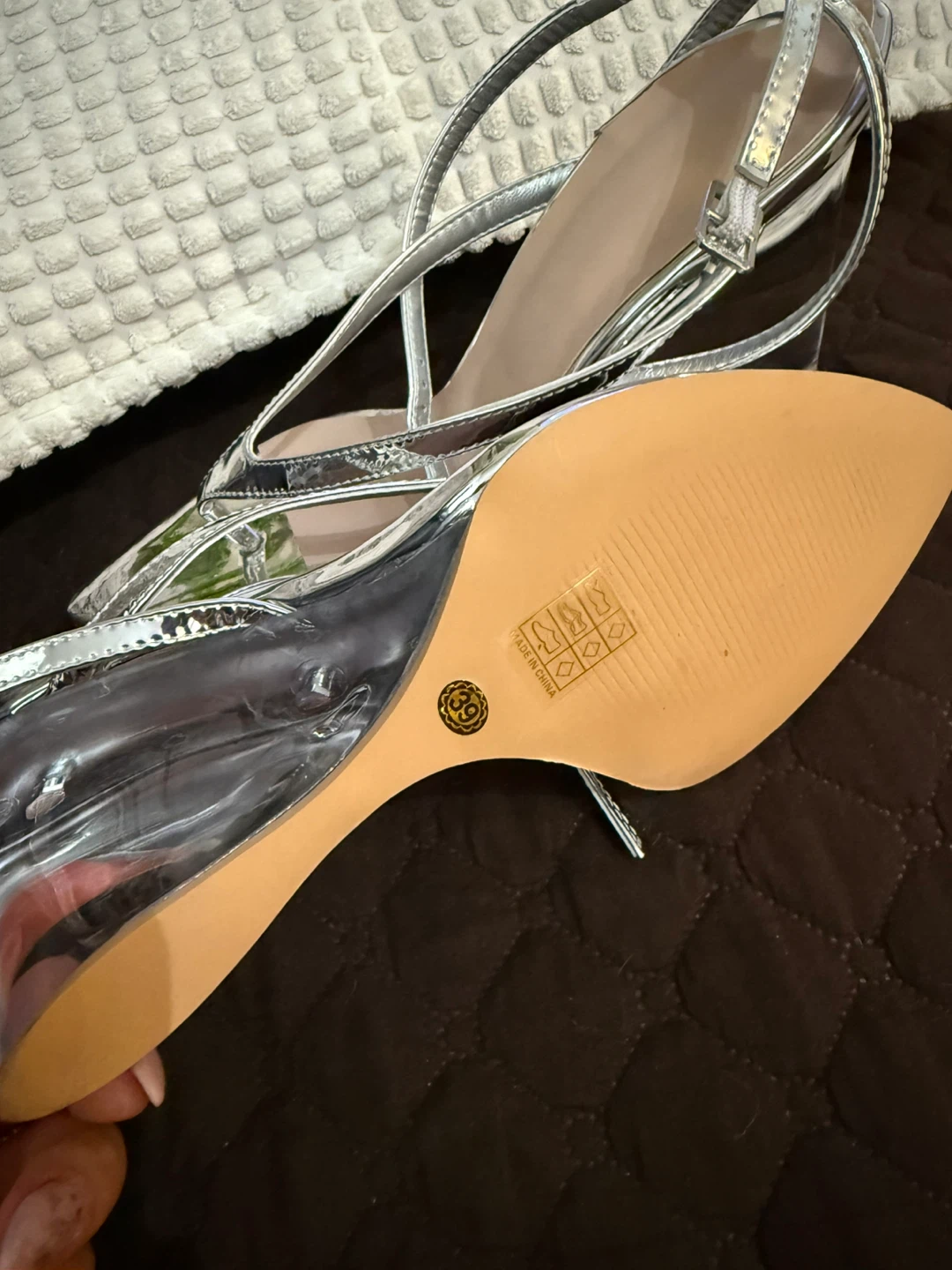 Silver Wedge Sandals - photo 4