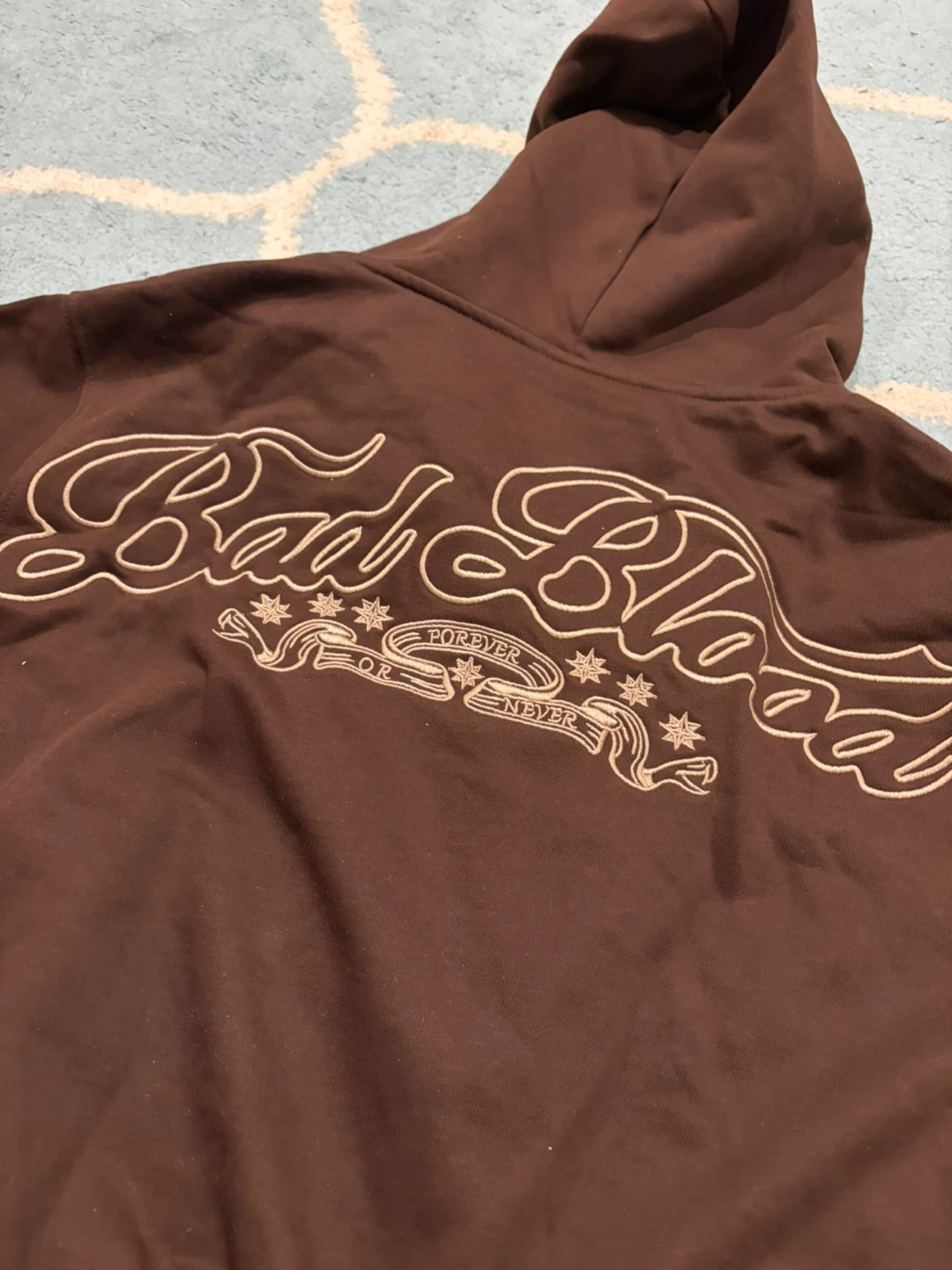 BNWT Bad Blood Brown Zip Up Hoodie Size S - photo 5