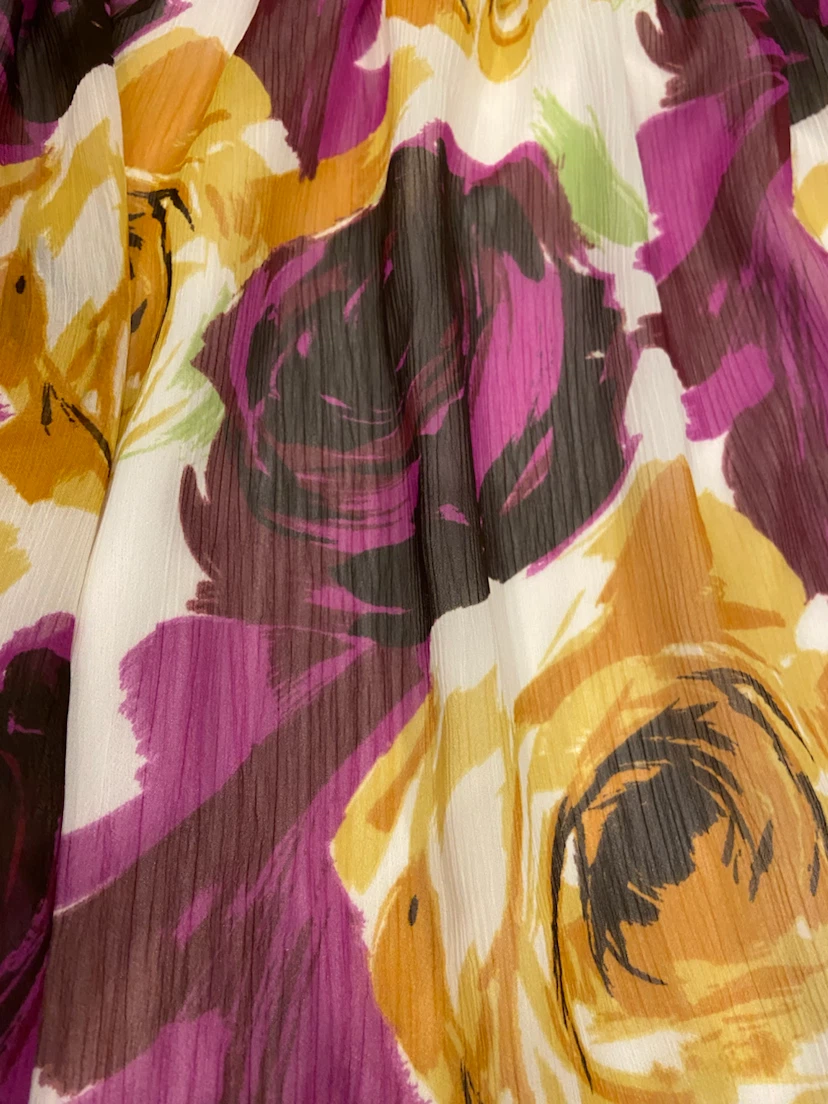 Twenty One Floral Chiffon Strapless Dress Size M - photo 3
