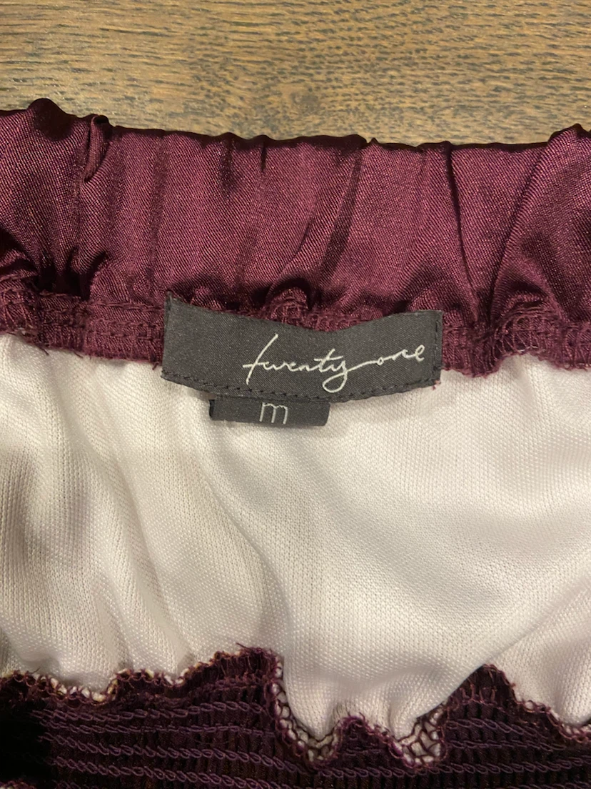 Twenty One Floral Chiffon Strapless Dress Size M - photo 5
