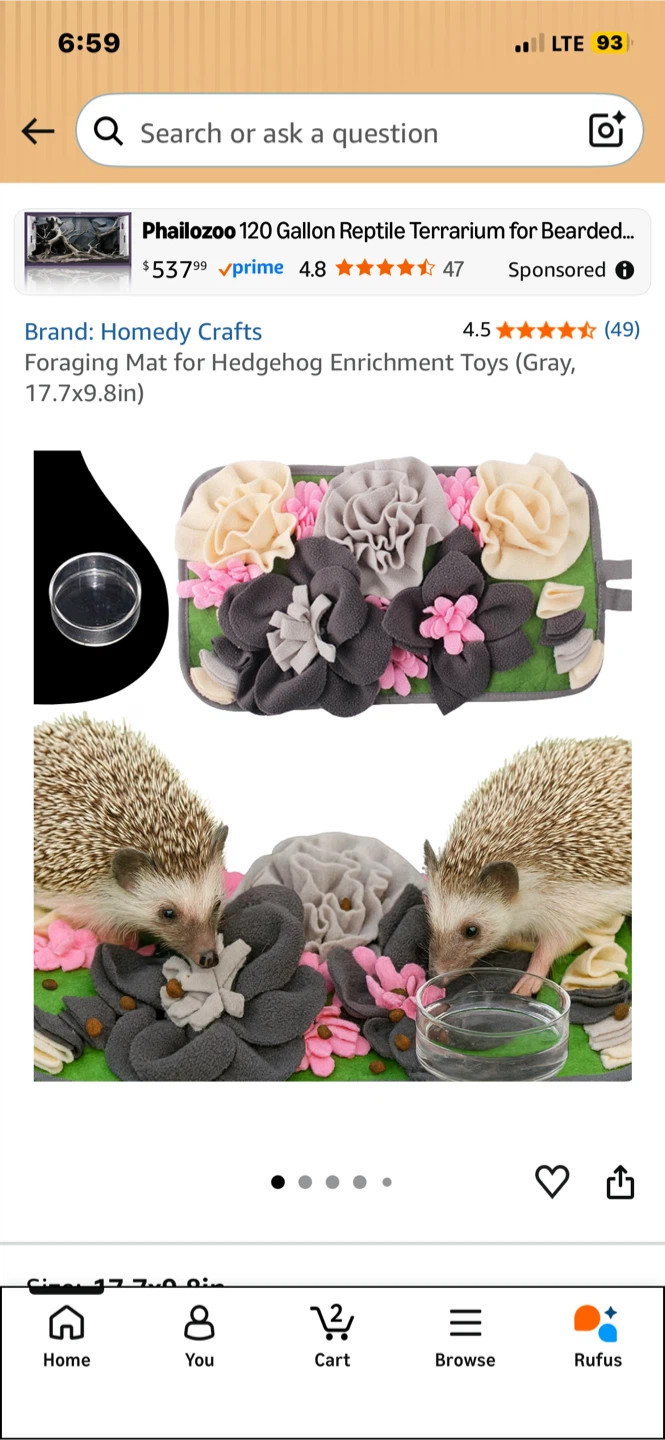 Small Pet Foraging Mat - photo 3