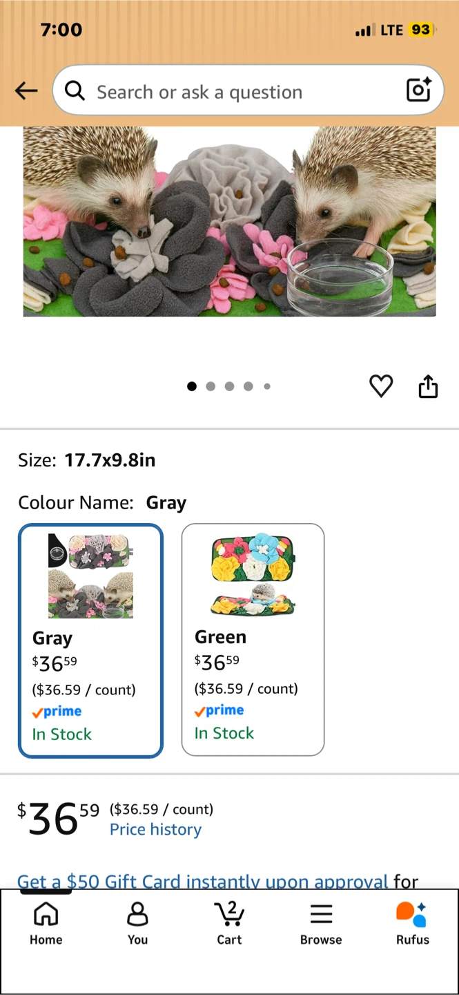 Small Pet Foraging Mat - photo 4
