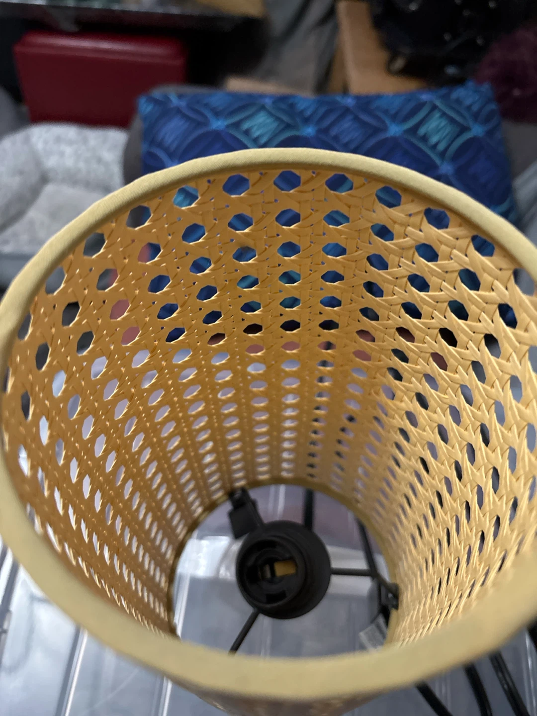 Cane Lampshade with Cord - photo 2