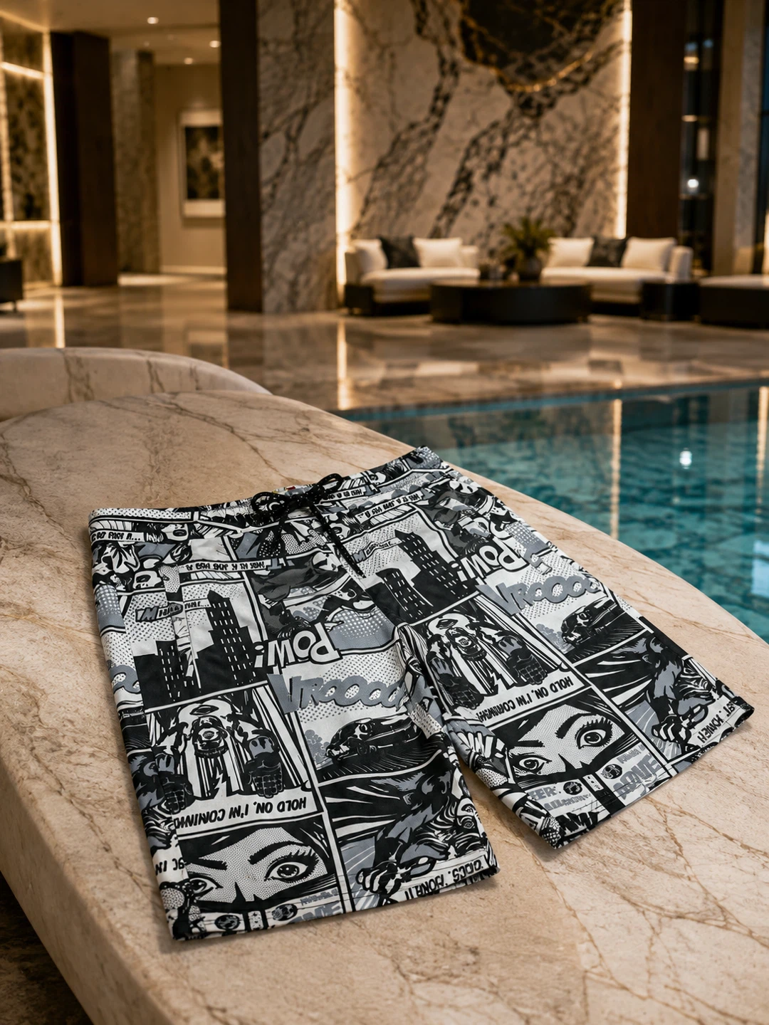 NEW OH SNAP! Men’s M Comic Graphic Swim Shorts - photo 4
