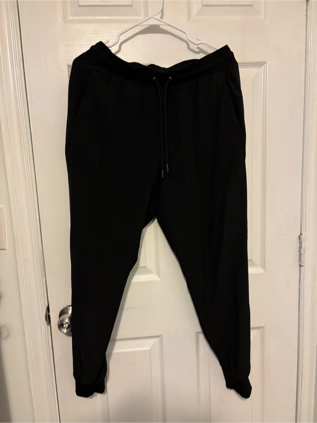 Black Scrub Top and Jogger Pants Set - photo 2