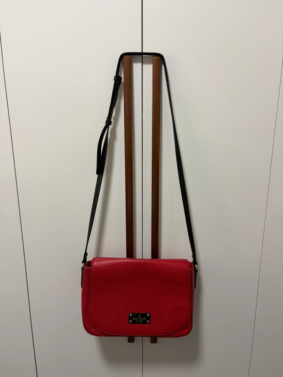 Kate Spade Red Leather Crossbody Bag