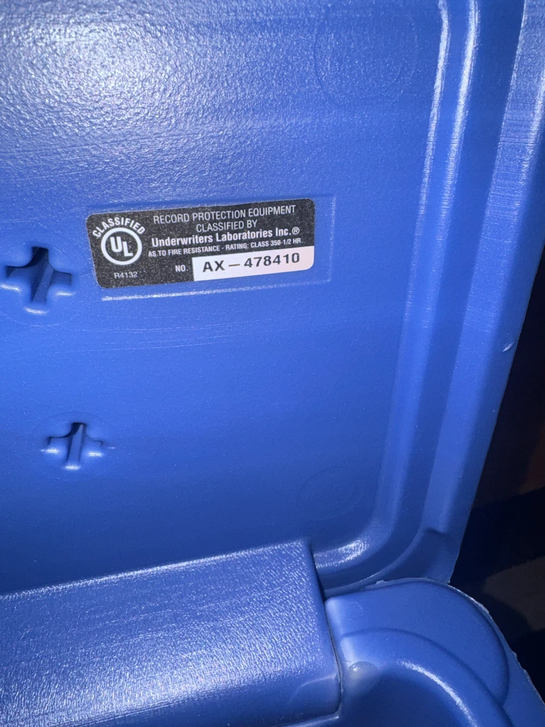 SentrySafe 1100 Fire Chest blue colour - photo 4