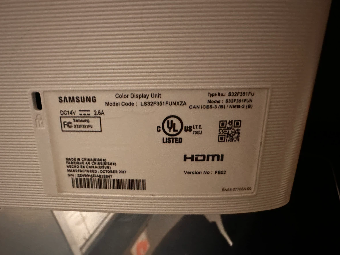 Samsung 32" Monitor LS32F351FUNXZA - photo 5