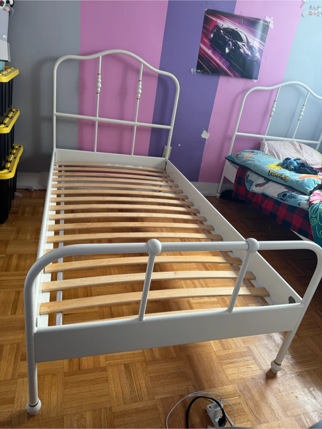 2 Ikea SAGSTUA bed frame with Wood Slats - photo 3