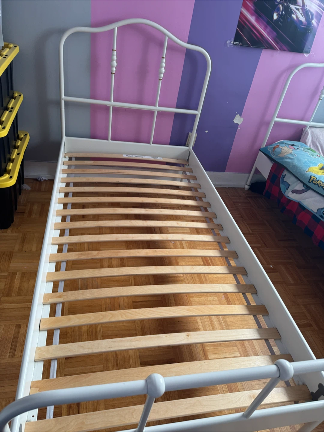2 Ikea SAGSTUA bed frame with Wood Slats - photo 4